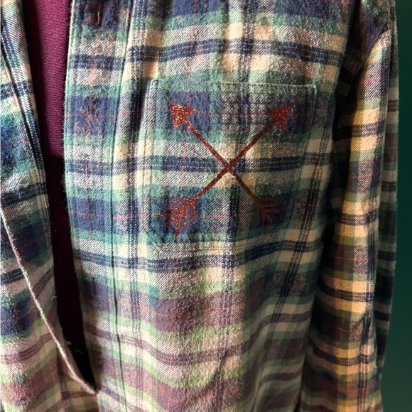 Gap Multicolor Plaid Shirt Jacket With Buffalo - Picture 3 of 5